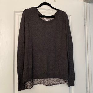 BCBG printed back sweater